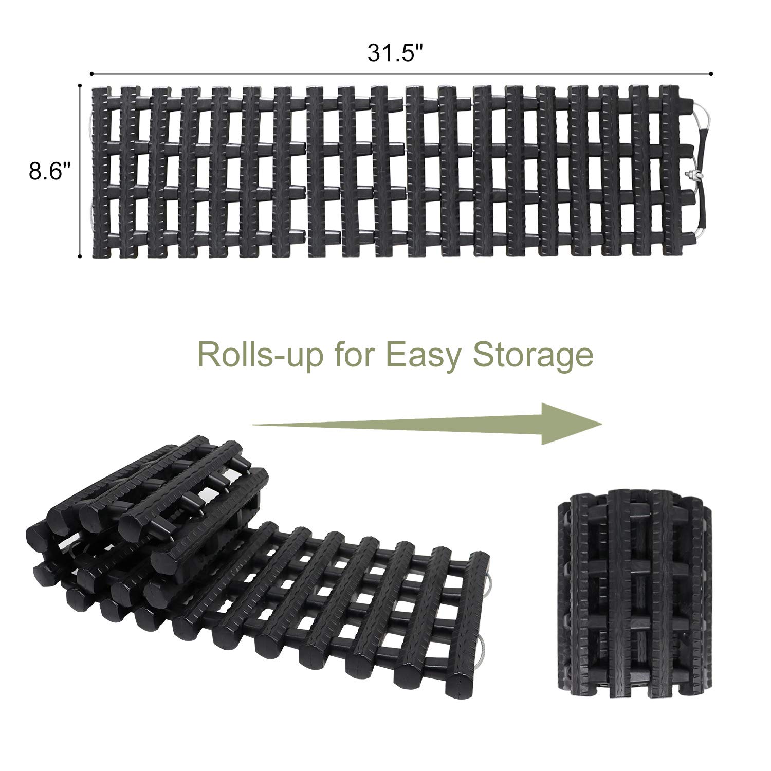 Foto 3 pulgar | Alfombrillas Traction Tracks Reliancer Tire Recovery, 31,5 Cm, 2 Unidades - Venta Internacional.