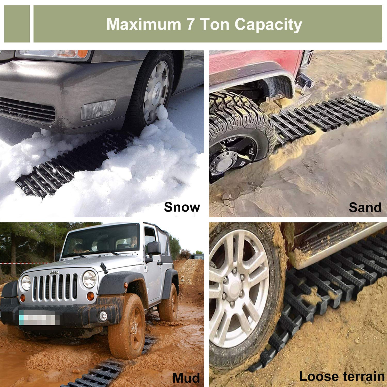 Foto 8 pulgar | Alfombrillas Traction Tracks Reliancer Tire Recovery, 31,5 Cm, 2 Unidades - Venta Internacional.