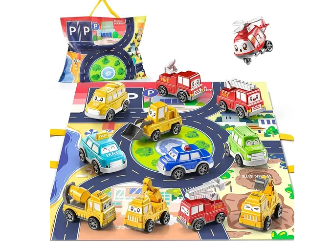 Foto 2 pulgar | 12 Coches De Juguete Para Bebés Con Tape
