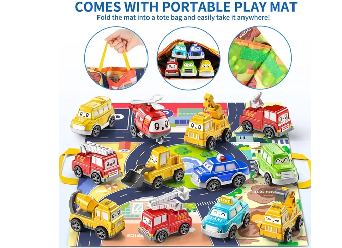 Foto 5 pulgar | 12 Coches De Juguete Para Bebés Con Tape