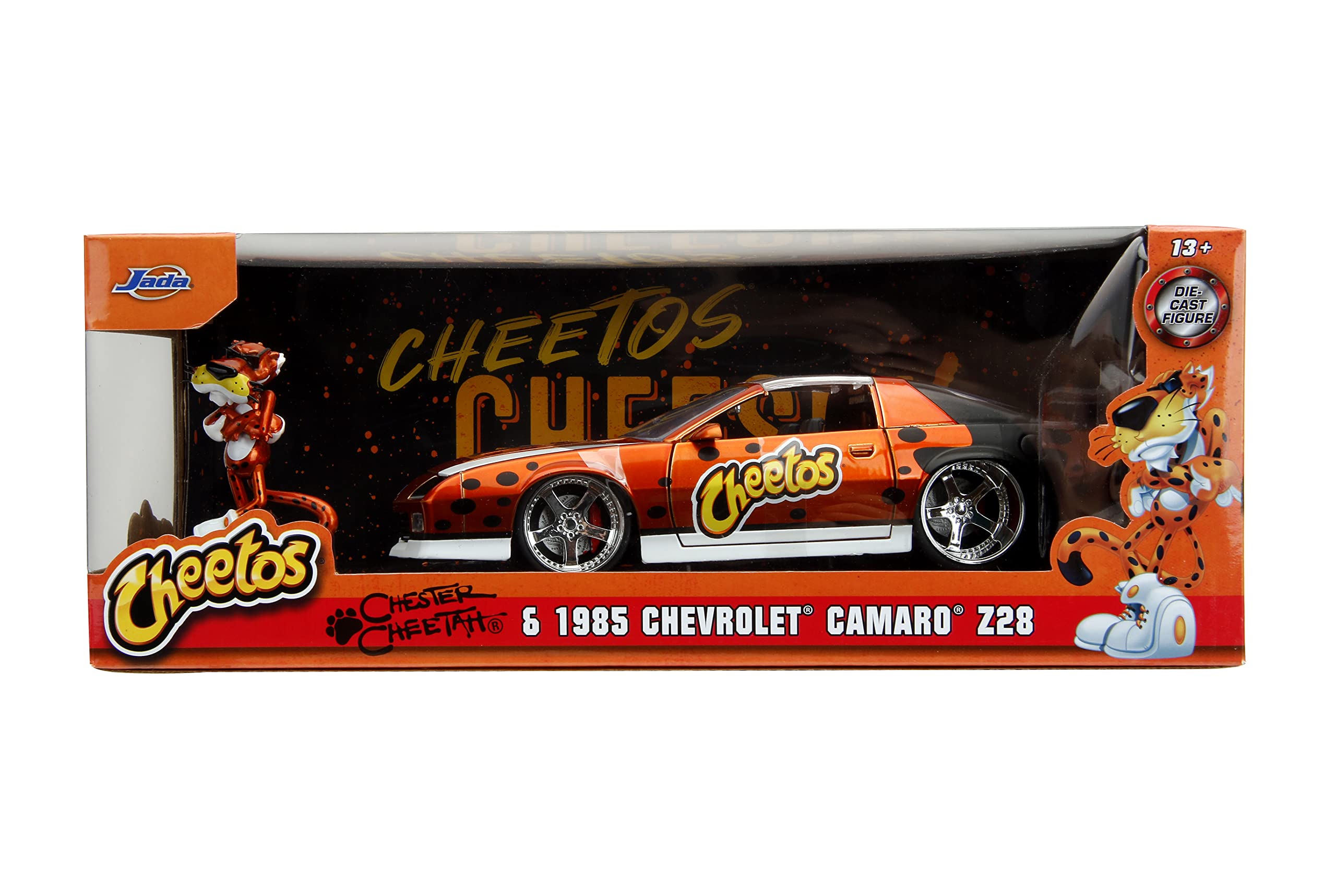 Foto 3 pulgar | Coche Fundido A Presión Jada Toys Cheetos 1985 Chevy Camaro Z28 1:24 - Venta Internacional.