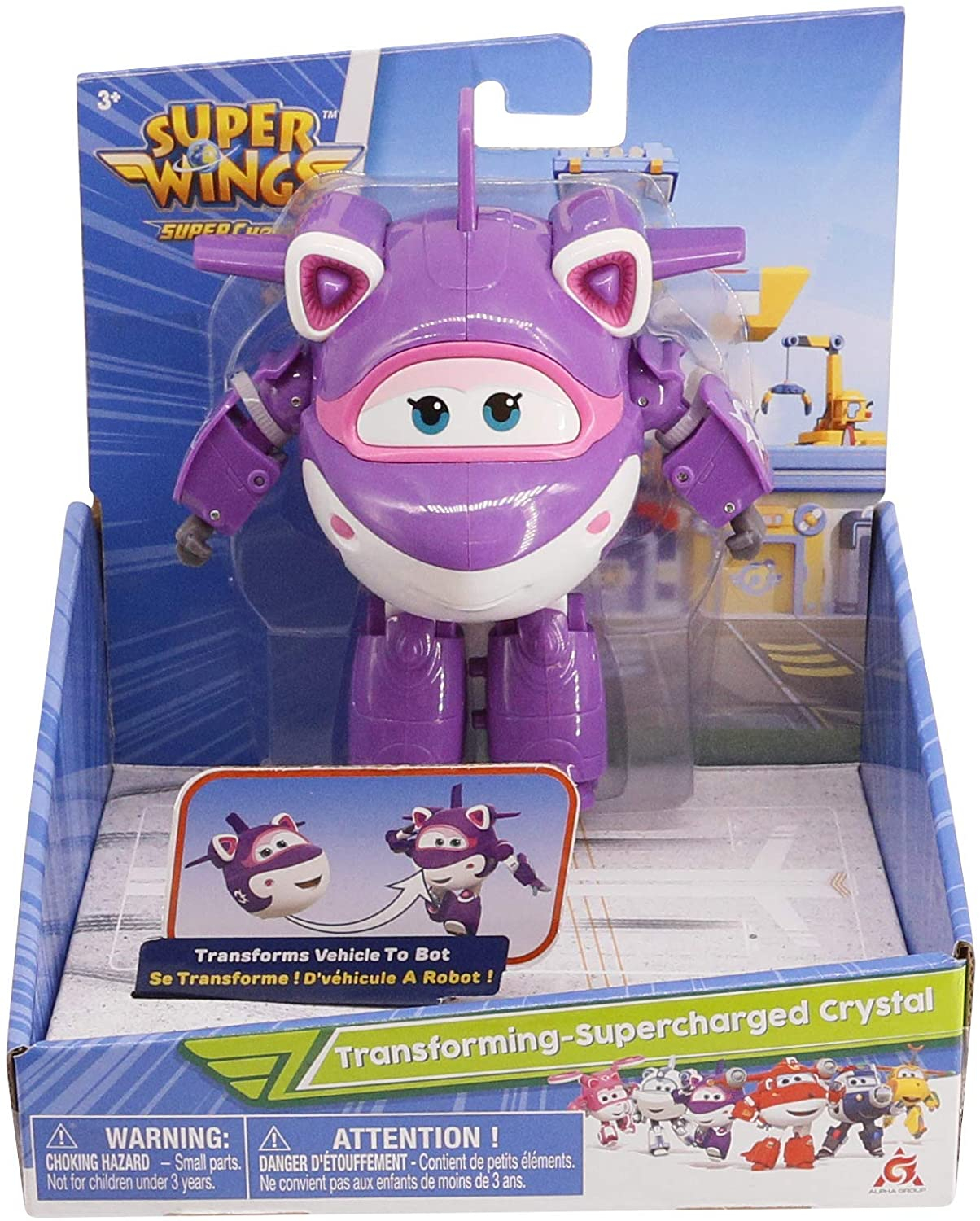 Foto 7 pulgar | Venta Internacional - Super Wings: Avión De Cristal Sobrealimentado Que Transforma 5 Pulgadas