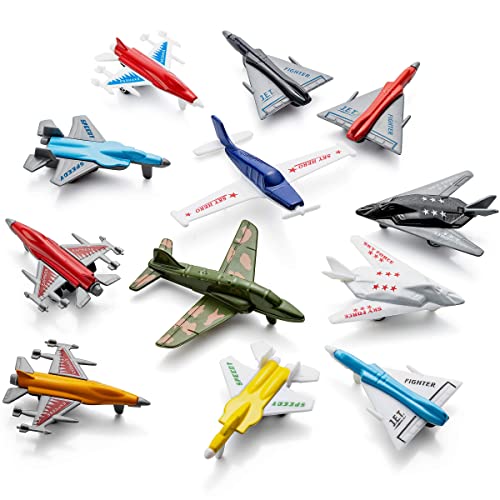 Foto 6 | Venta Internacional - Juego De 12 Unidades De Toy Airplane Bedwina Para Vehículos Y Aviones