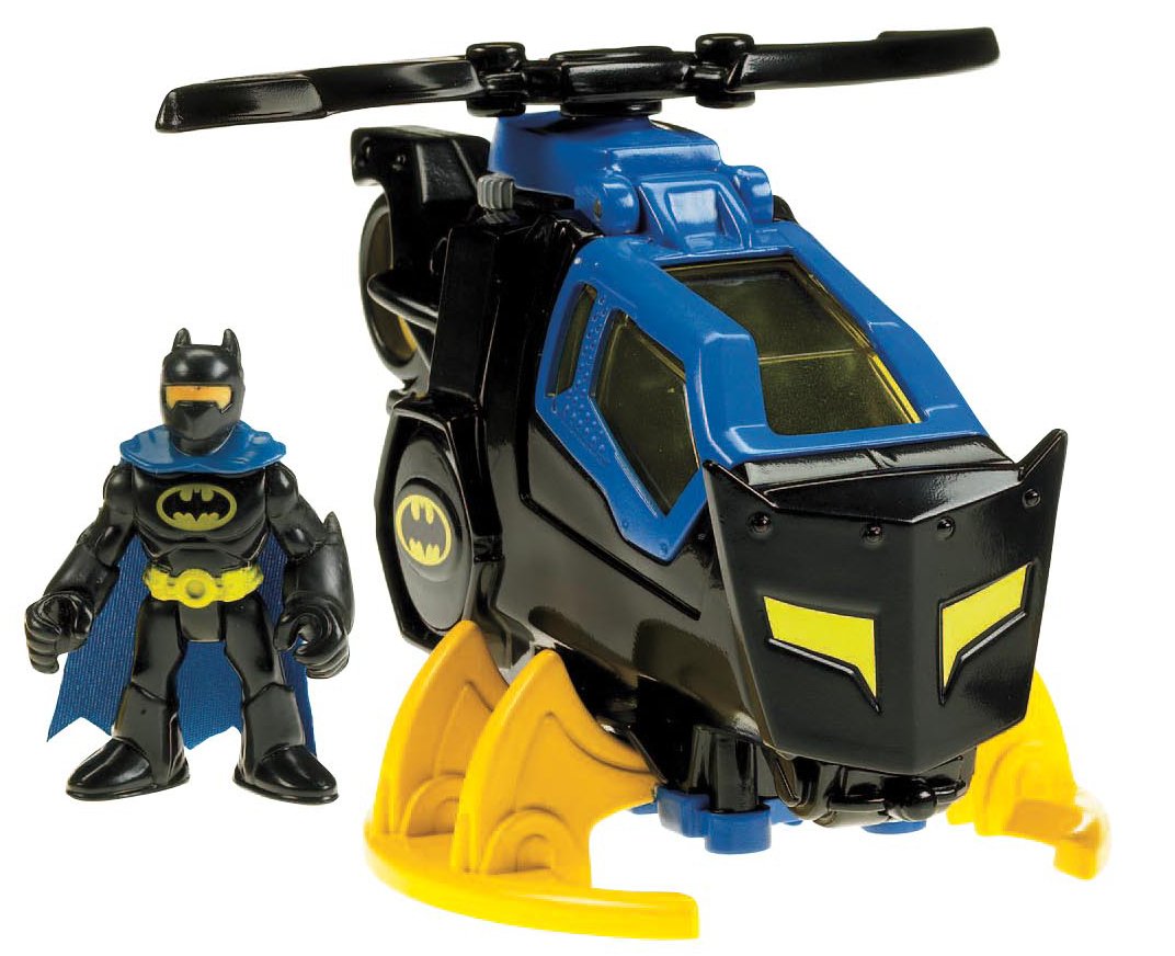 Foto 2 pulgar | Set De Helicóptero Y Figuras De Juguete Batcopter Fisher-price Batman 3+y - Venta Internacional.