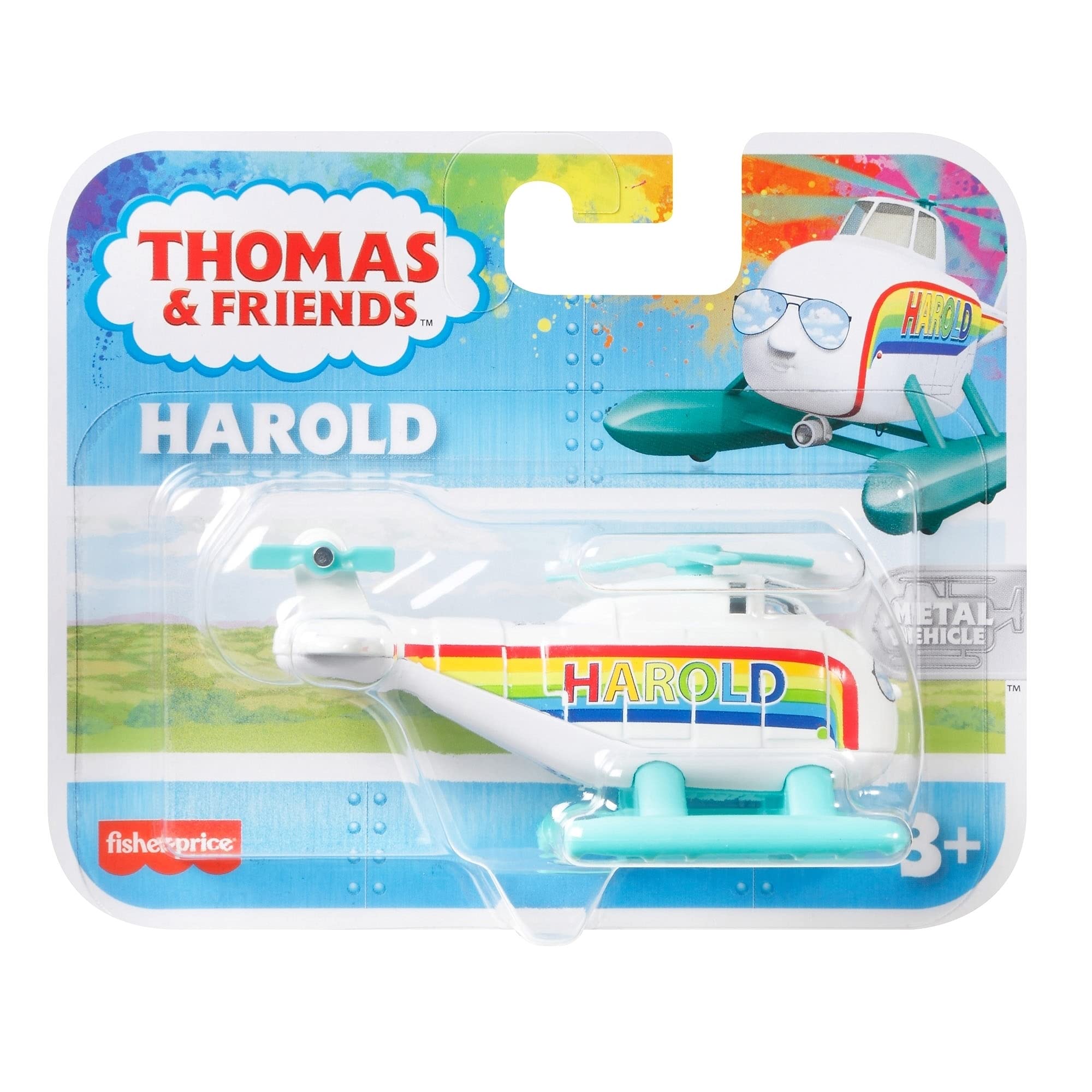 Foto 7 pulgar | Helicóptero De Juguete Thomas & Friends Fisher-price Rainbow Harold - Venta Internacional.