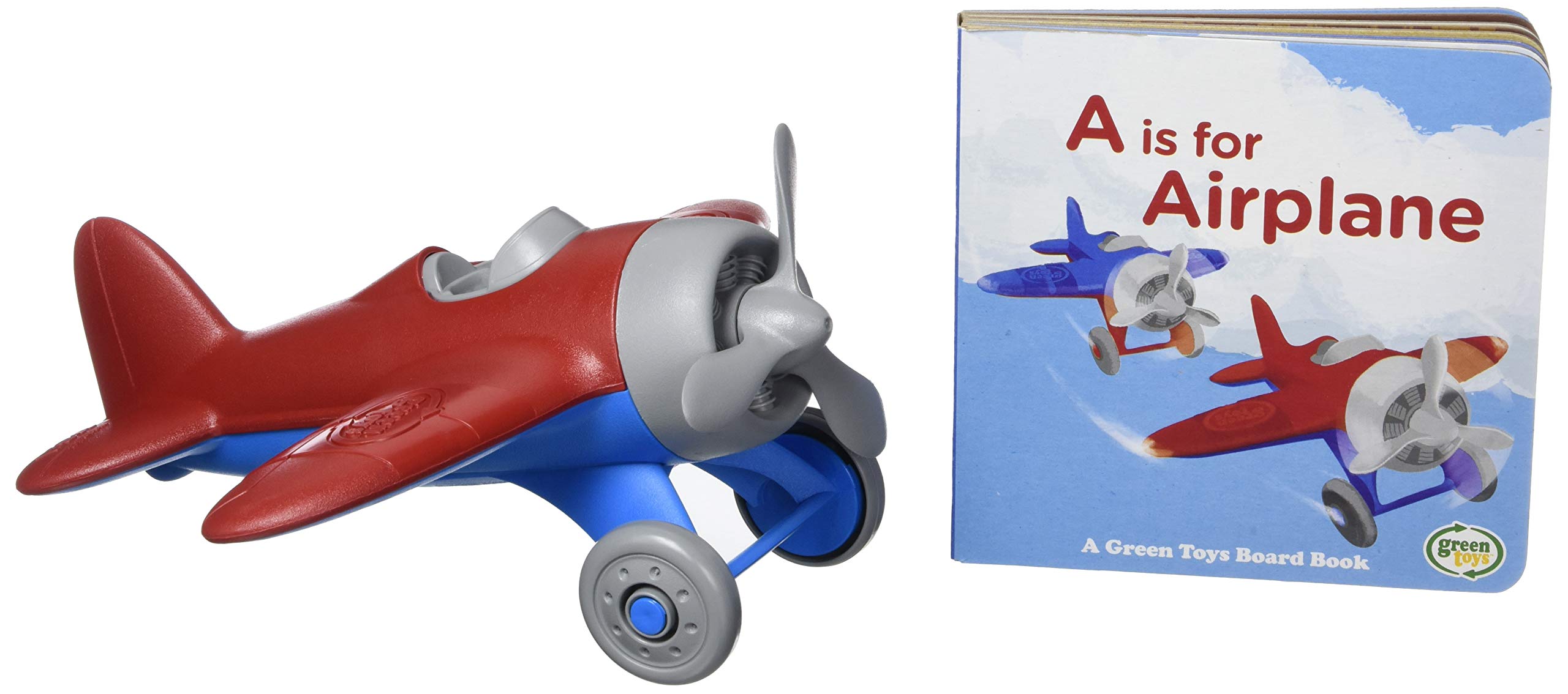 Libro De Avión Y Tabla De Toy Airplane Green Toys Con Habilidades Motoras - Venta Internacional.