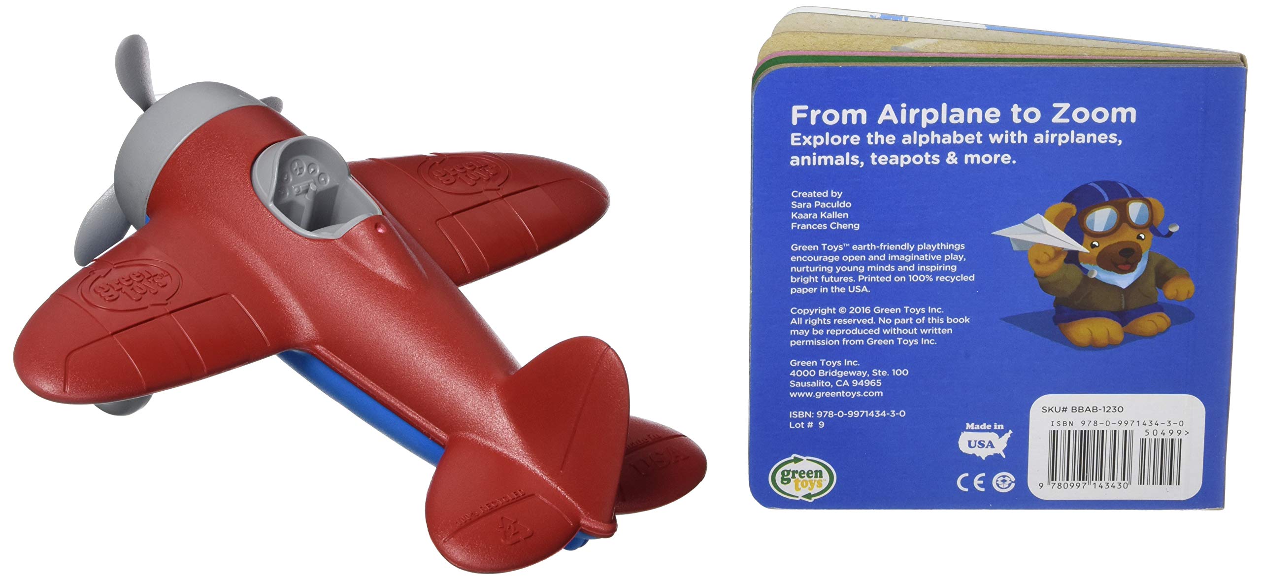 Libro De Avion Y Tabla De Toy Airplane Green Toys Con Habilidades Motoras Venta Internacional. Coppel