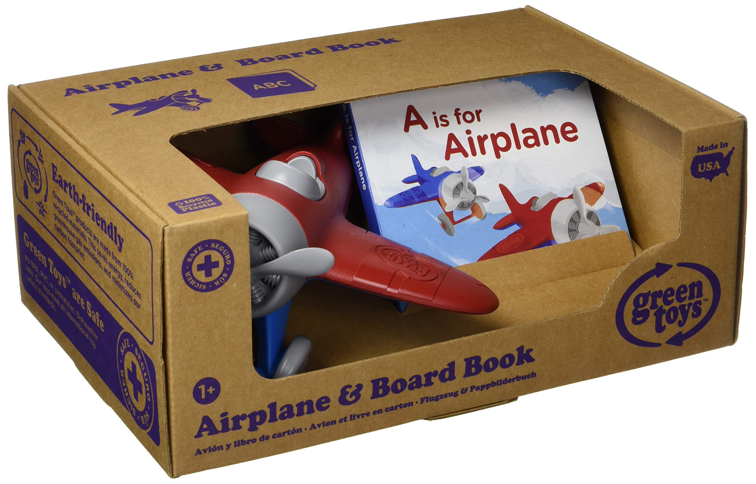 Foto 4 pulgar | Libro De Avión Y Tabla De Toy Airplane Green Toys Con Habilidades Motoras - Venta Internacional.