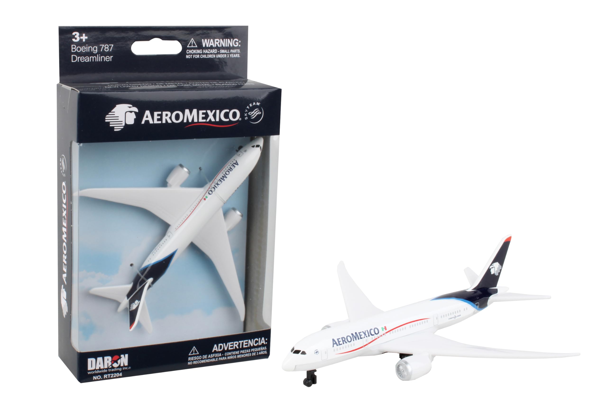 Vehículo De Juguete Para No Conducir Daron Aeromexico Single Plane White - Venta Internacional.