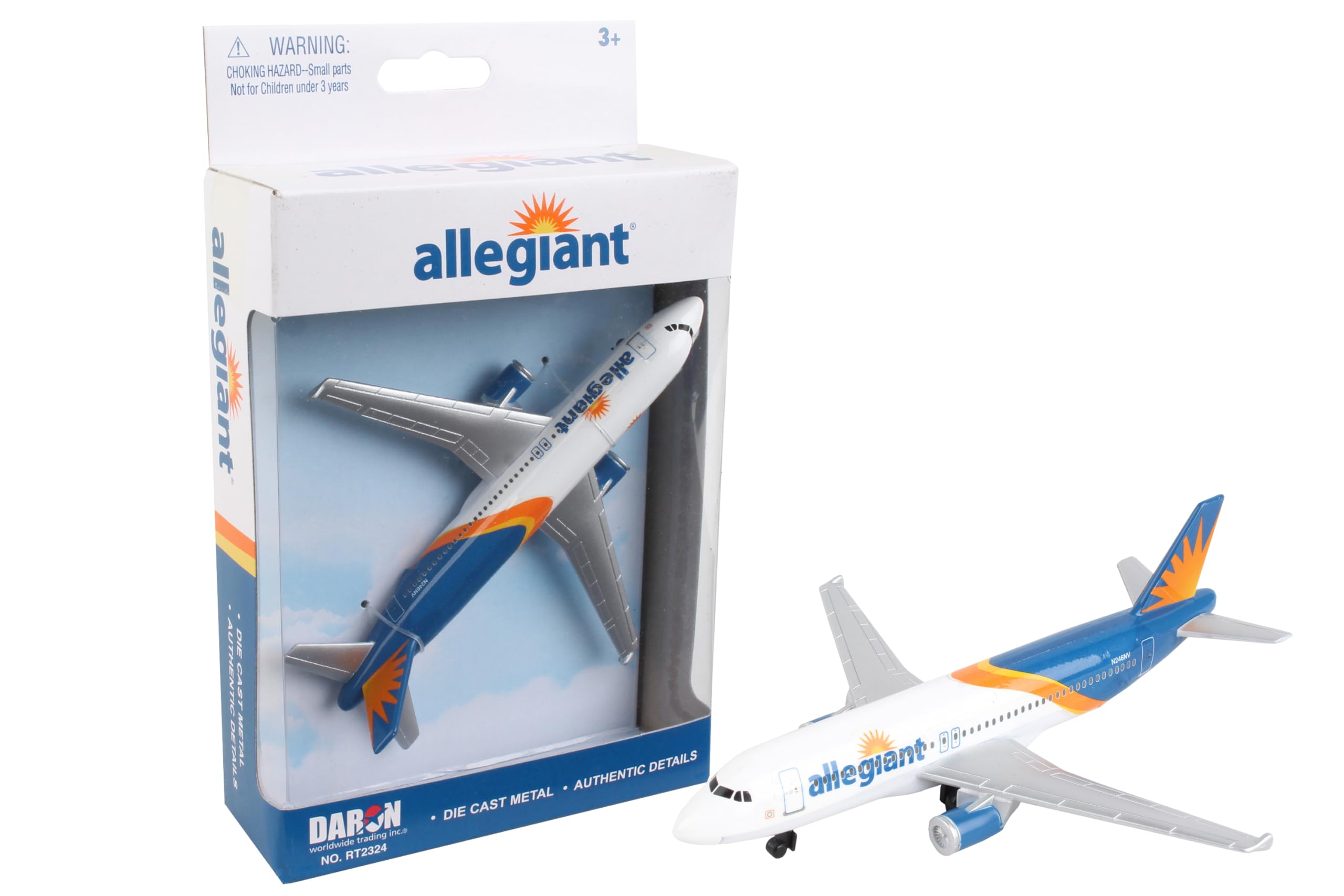 Foto 2 pulgar | Avión De Juguete Daron Allegiant Air Die-cast Metal Kids 3+ - Venta Internacional.