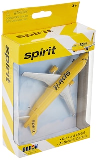 Foto 3 | Avión De Juguete Daron Spirit Airlines De Metal Fundido A Presión Para Niños De 3 Años O Más - Venta Internacional.
