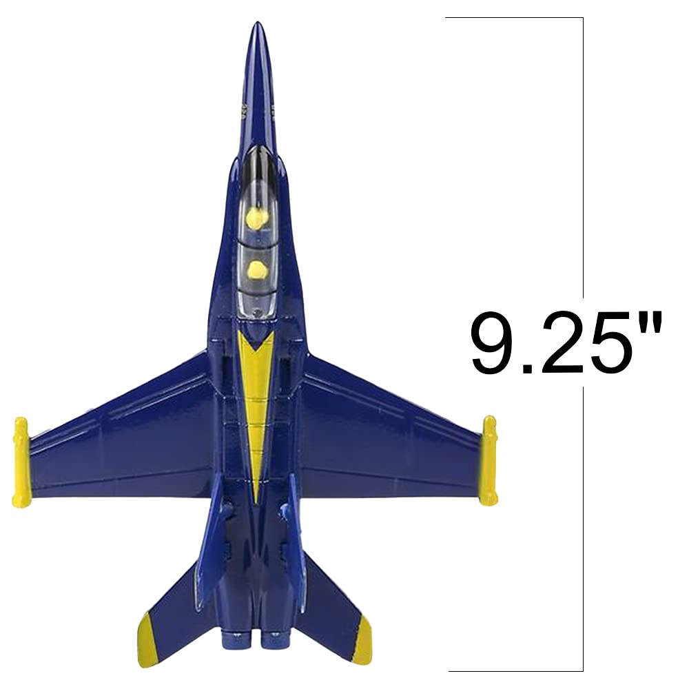 Foto 4 pulgar | Avión De Combate Fundido A Presión Jet Artcreativity F-18 Blue Angel Con Retroceso - Venta Internacional.