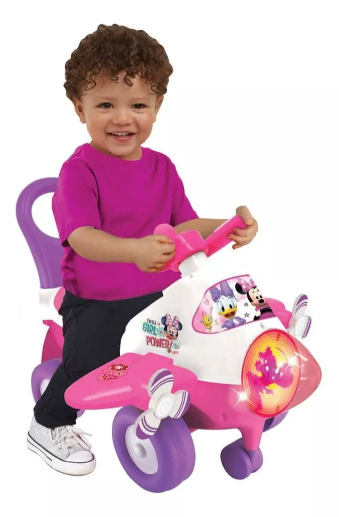 Foto 5 pulgar | Avion Montable Infantil Minnie Mouse Con Luz Y Sonido