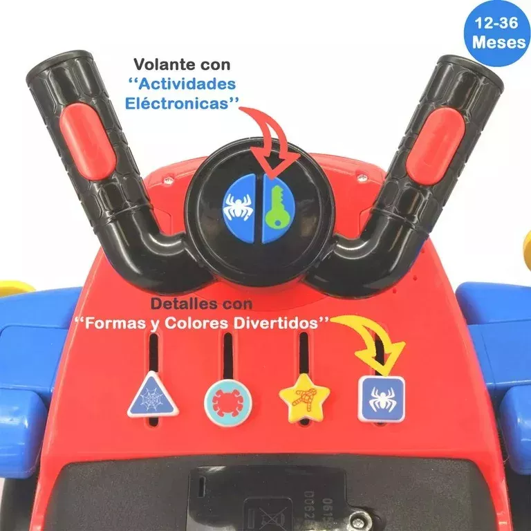 Foto 5 pulgar | Avión Montable Kiddieland Disney Junior Marvel Hombre Araña