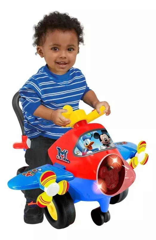 Foto 3 pulgar | Carrito Avion Montable Infantil Mickey Con Luz Y Sonido