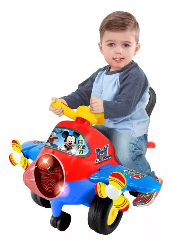 Foto 4 pulgar | Carrito Avion Montable Infantil Mickey Con Luz Y Sonido