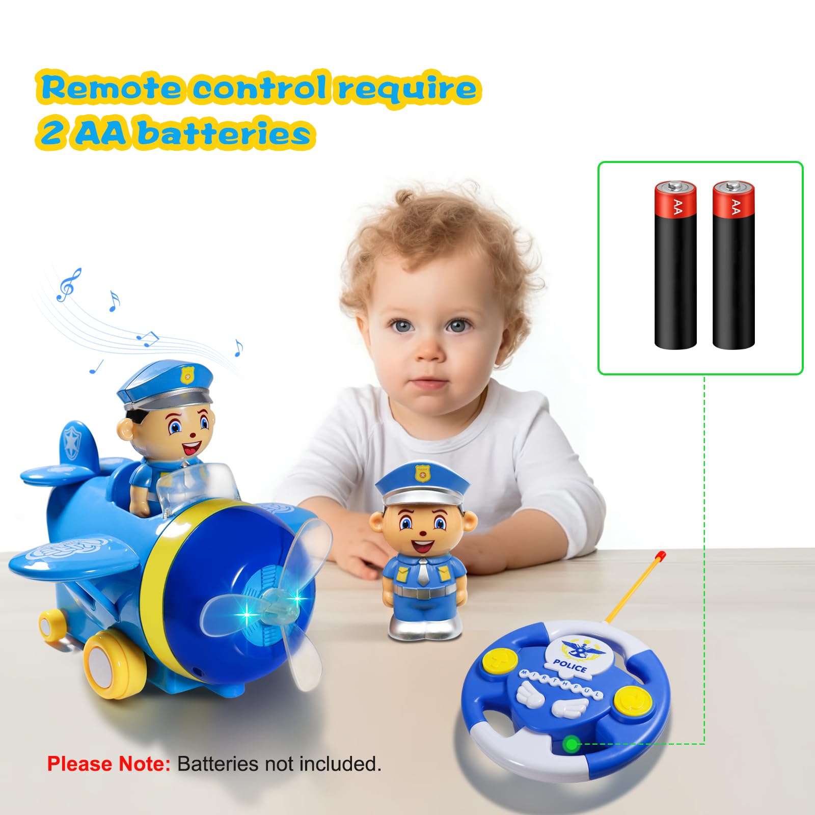 Foto 6 pulgar | Avión Teledirigido Hdoit Para Niños Pequeños De 3 A 12 Años - Venta Internacional.