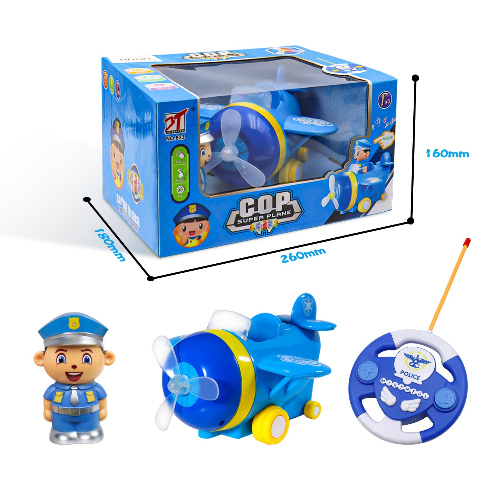 Foto 7 pulgar | Avión Teledirigido Hdoit Para Niños Pequeños De 3 A 12 Años - Venta Internacional.