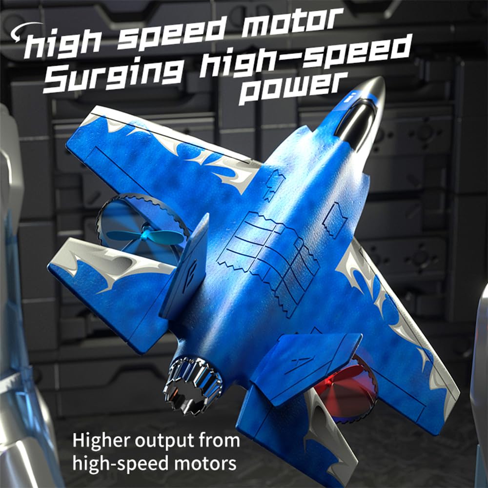 Foto 7 pulgar | Planeador Rc Plane F-35 Jet Con Control Remoto, 2,4 Ghz, 2 Canales - Venta Internacional.