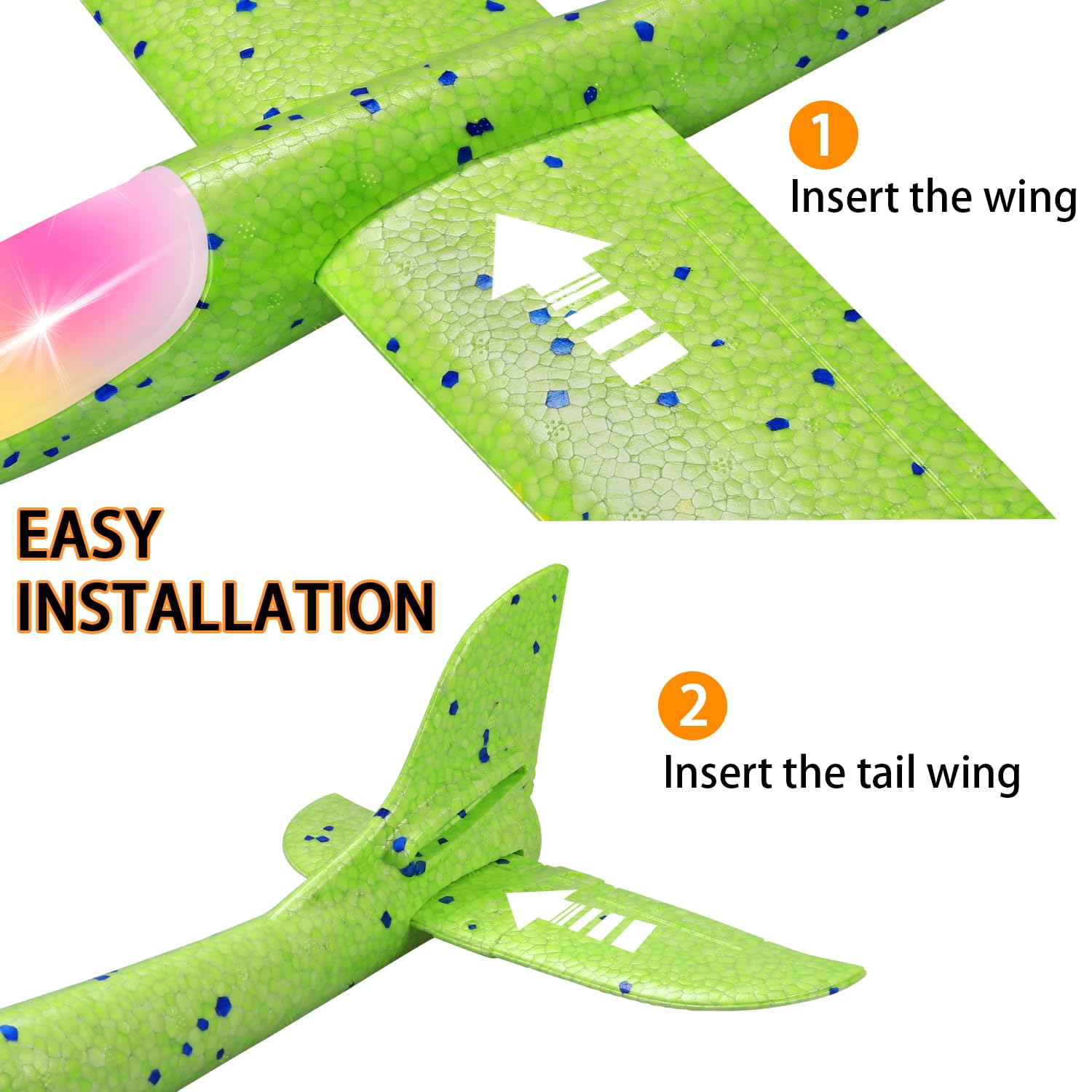 Foto 4 | Avión De Espuma Con Luz Led Toy Cuku De 17,5 Cm, Paquete De 6 - Venta Internacional.
