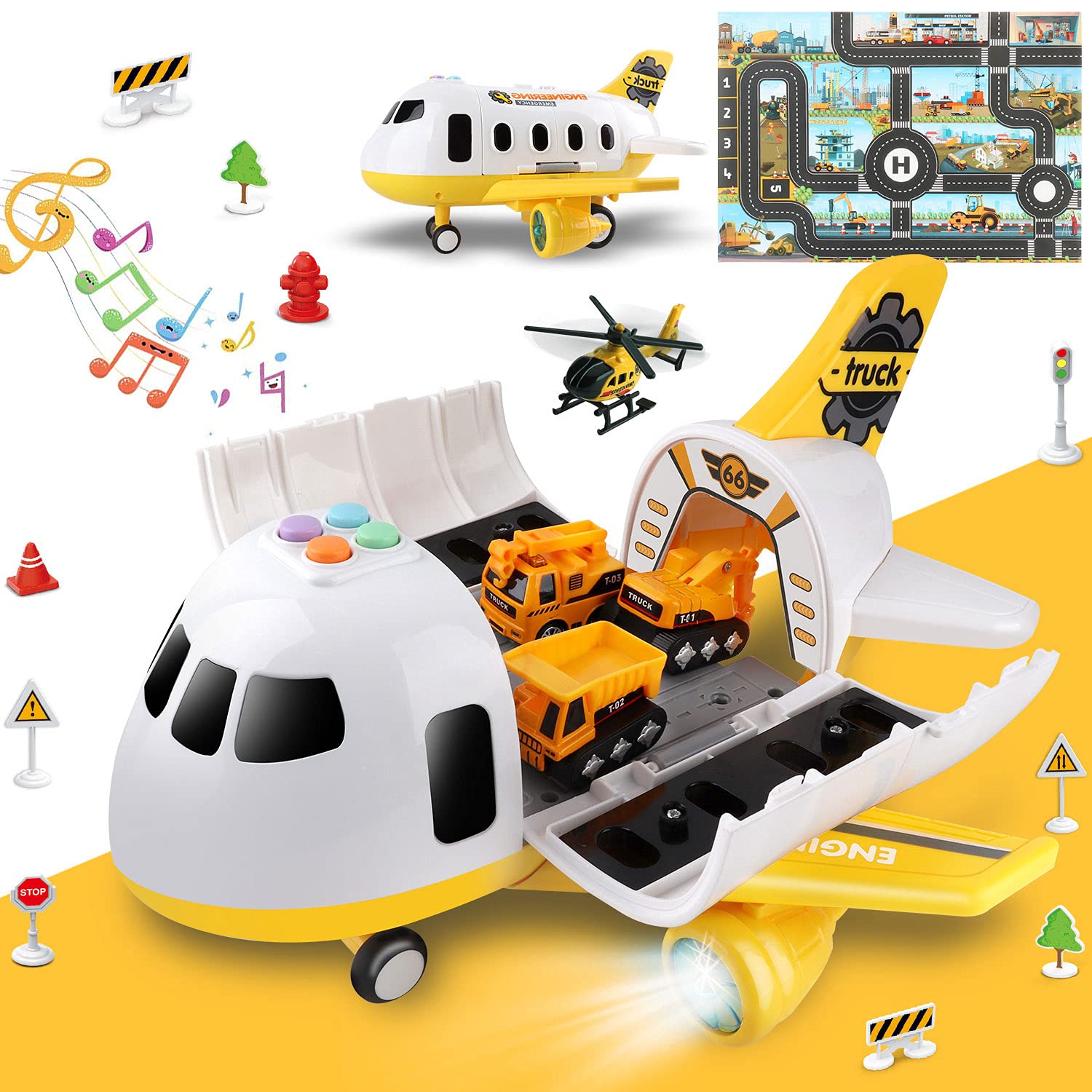 Foto 2 pulgar | Set De Juguetes De Construcción Para Aviones Y Coches Dwi Dowellin Para Niños - Venta Internacional.