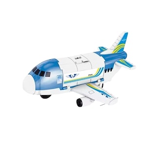 Foto 1 | Juguetes De Avión Con 8 Autos Deportivos Y 1 Helicóptero Niño Azul/blanco