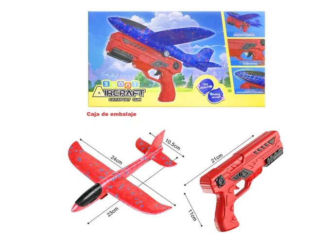 Foto 5 pulgar | Lanzador De Avión Catapulta, Avión De Juguete Para Niños