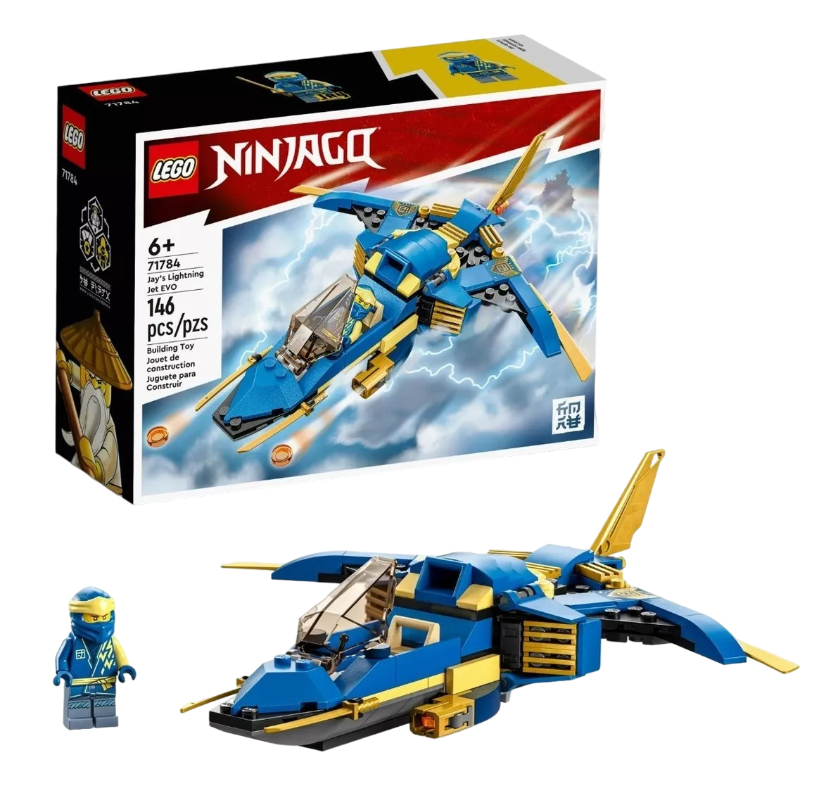 Foto 1 | Kit De Construcción Lego Ninjago Jet Del Rayo Cantidad De Piezas 146 Azul