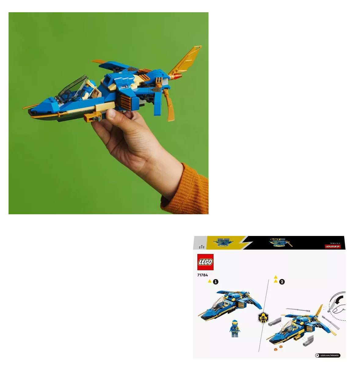 Foto 5 pulgar | Kit De Construcción Lego Ninjago Jet Del Rayo Cantidad De Piezas 146 Azul