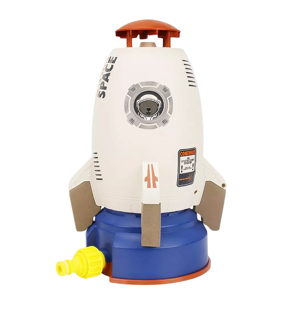 Foto 1 | Juguete Para Niños Rociador De Agua Aspersor Cohete Espacial Cafe Azul