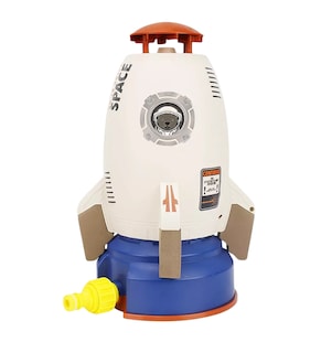 Foto 1 | Juguete Para Niños Rociador De Agua Aspersor Cohete Espacial Cafe Azul