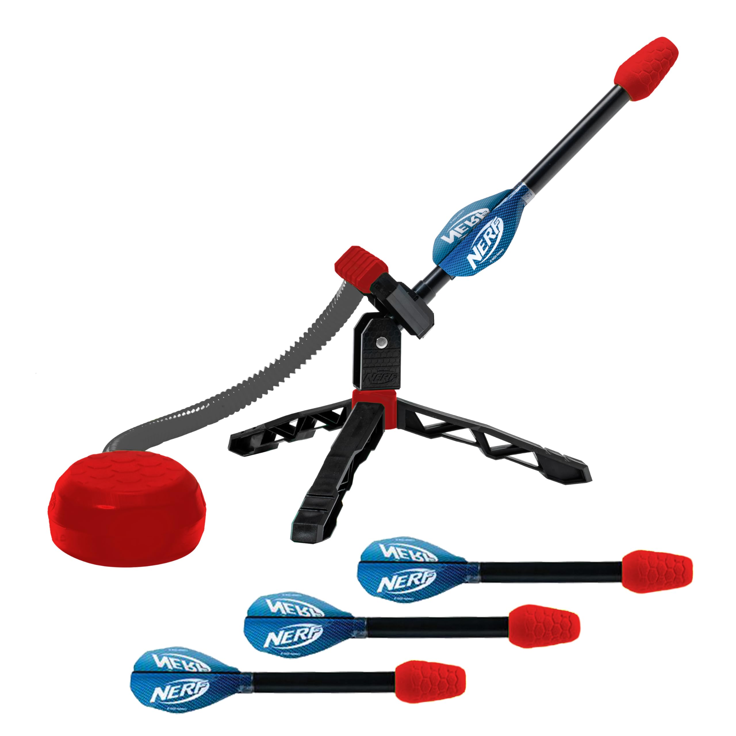 Foto 2 pulgar | Lanzacohetes Nerf Rip Rocket Jump Con Plataforma De Pisoteo Y Misiles - Venta Internacional.