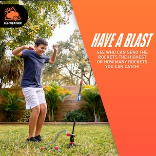 Foto 6 | Lanzacohetes Nerf Rip Rocket Jump Con Plataforma De Pisoteo Y Misiles - Venta Internacional.