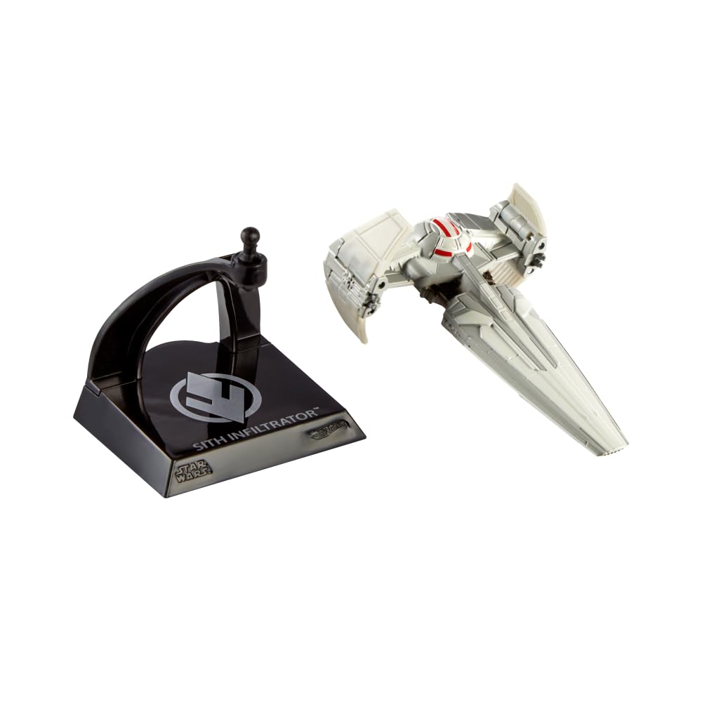 Foto 6 pulgar | Star Wars Starships Hot Wheels Sith Infiltrator Fundido - Venta Internacional.