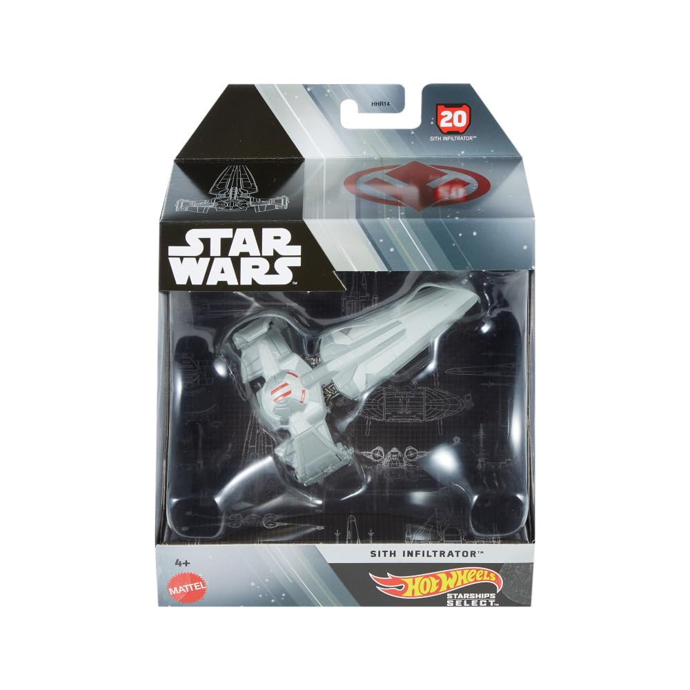 Foto 7 pulgar | Star Wars Starships Hot Wheels Sith Infiltrator Fundido - Venta Internacional.
