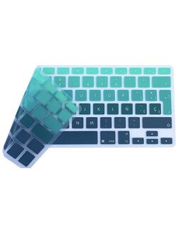 Foto 2 | Cubre Teclado para Macbook Air Boba 13 A 15 Pulgadas Azul