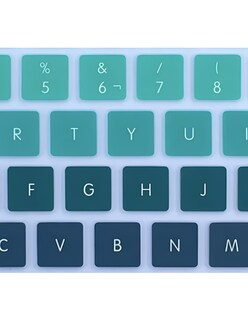 Foto 3 | Cubre Teclado para Macbook Air Boba 13 A 15 Pulgadas Azul