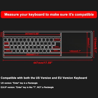 Foto 2 | Funda Protectora De Teclado Para Teclado De Escritorio (paquete De 2) - Venta Internacional.