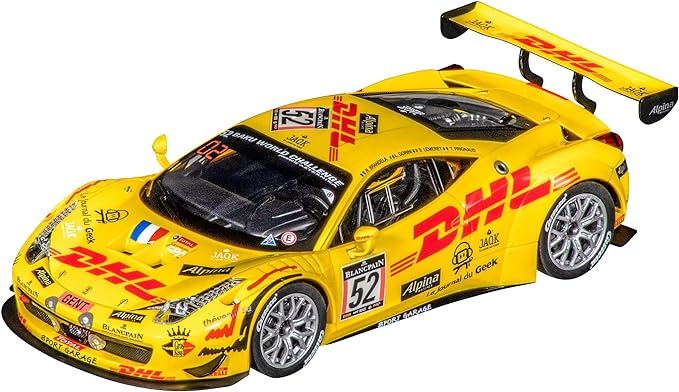 Carro Carrera 23943 Ferrari 458 Italia Gt3 Team Sport Garage No.52 Escala 1:24