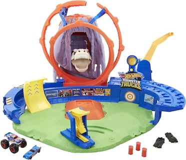 Foto 2 | Hw Monster Mattel Trucks Volcano Arena Playset