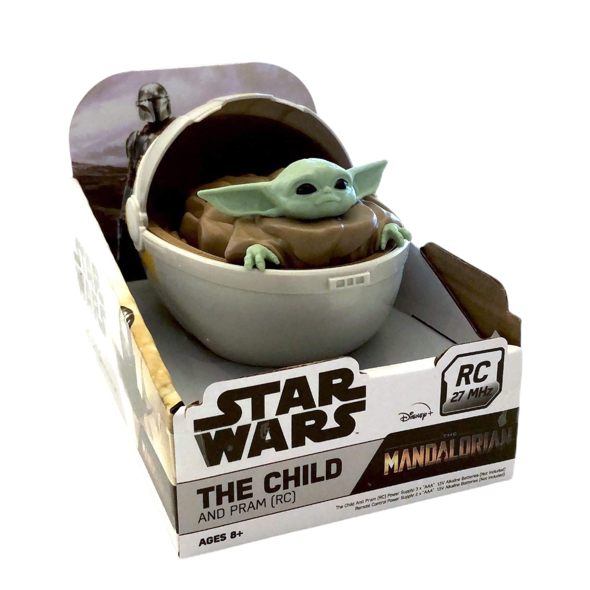 Foto 1 | Mandalorian - Juguete De Baby Yoda, The Child En Cochecito, Coche En Forma De Cuna Con Control Remoto