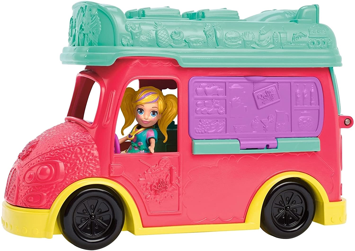 Foto 3 pulgar | Polly Pocket Camión de Licuados Food Truck Mattel