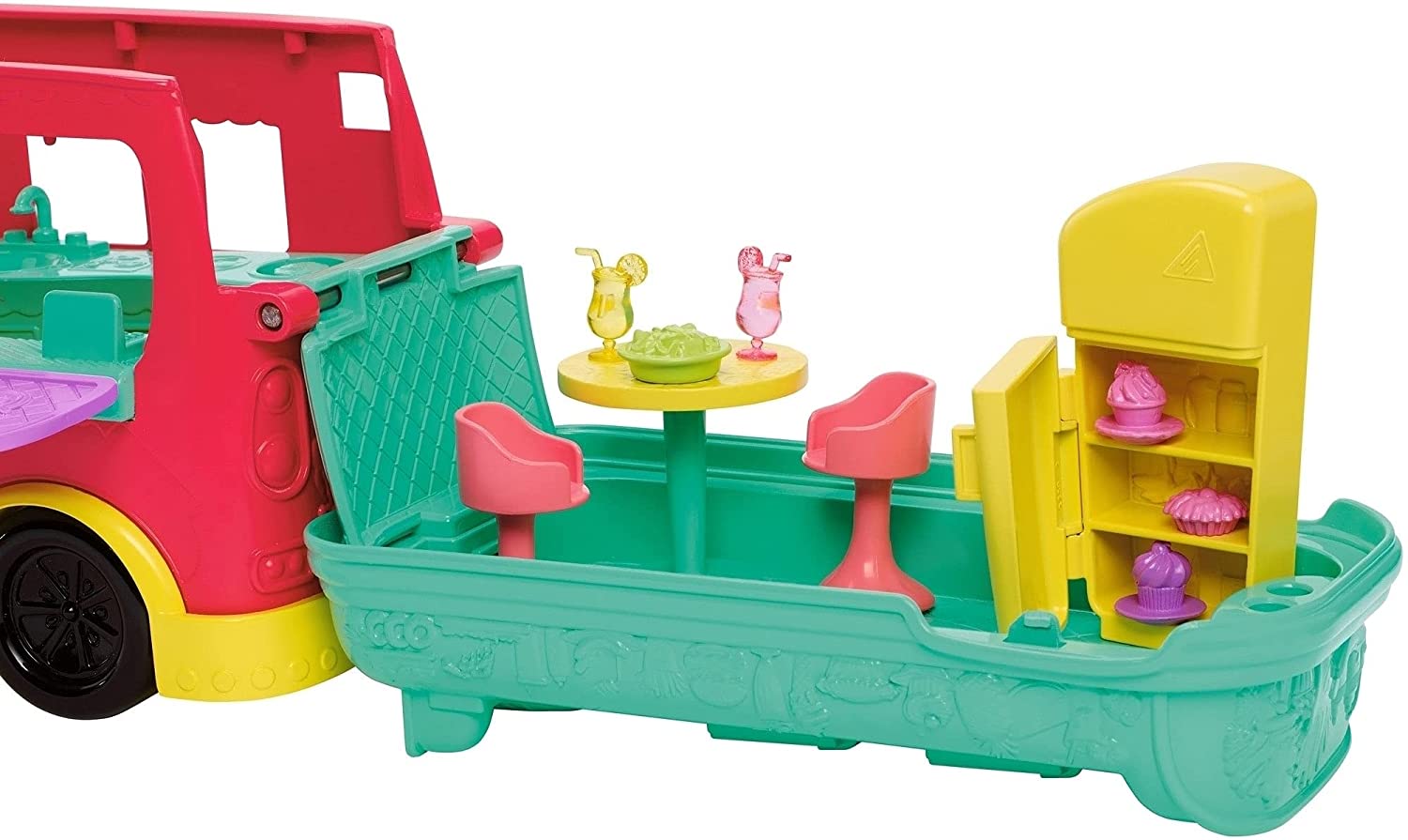 Foto 4 pulgar | Polly Pocket Camión de Licuados Food Truck Mattel