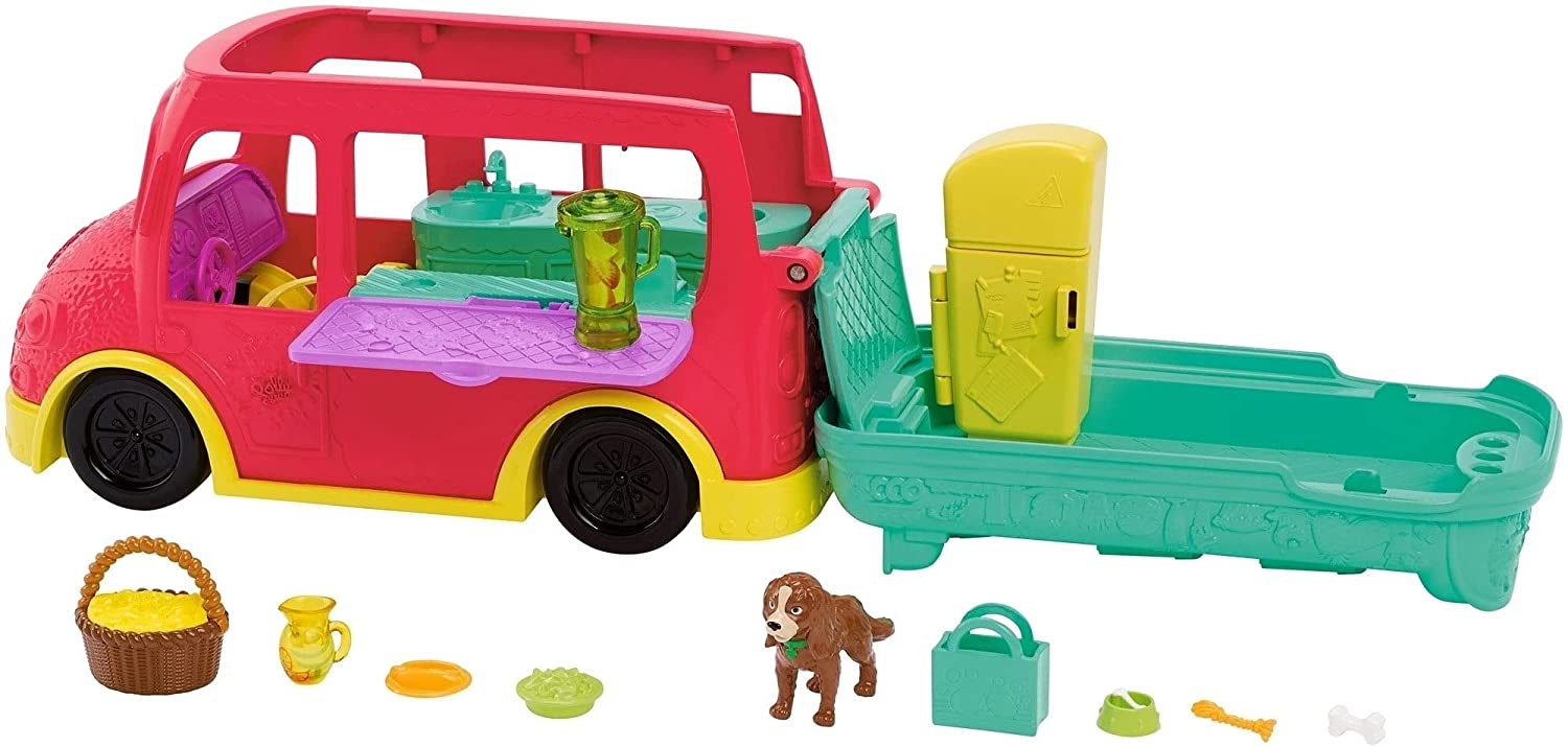 Foto 6 pulgar | Polly Pocket Camión de Licuados Food Truck Mattel