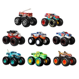 Foto 2 | Hot Wheels Pack 8 Monster Trucks Camionetas Monstruo Hdb12 Mattel