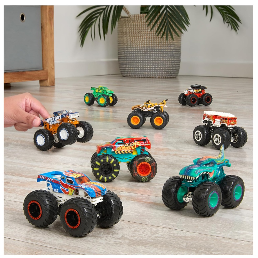 Foto 5 pulgar | Hot Wheels Pack 8 Monster Trucks Camionetas Monstruo Hdb12 Mattel