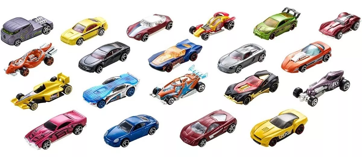 Foto 3 pulgar | Hot Wheels Die Cast Basics Vehículo De Ju Paquete De 20 Autos Escala 1:64 Con Decoraciones Clásicas Y Diseños Increí