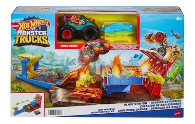 Foto 1 | Pista Monster Truck Estación De Explosiones Hot Wheels