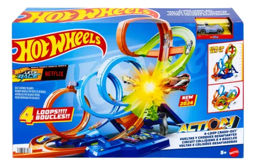 Foto 2 pulgar | Hot Wheels Vueltas Y Choques Desafiantes Hxr70