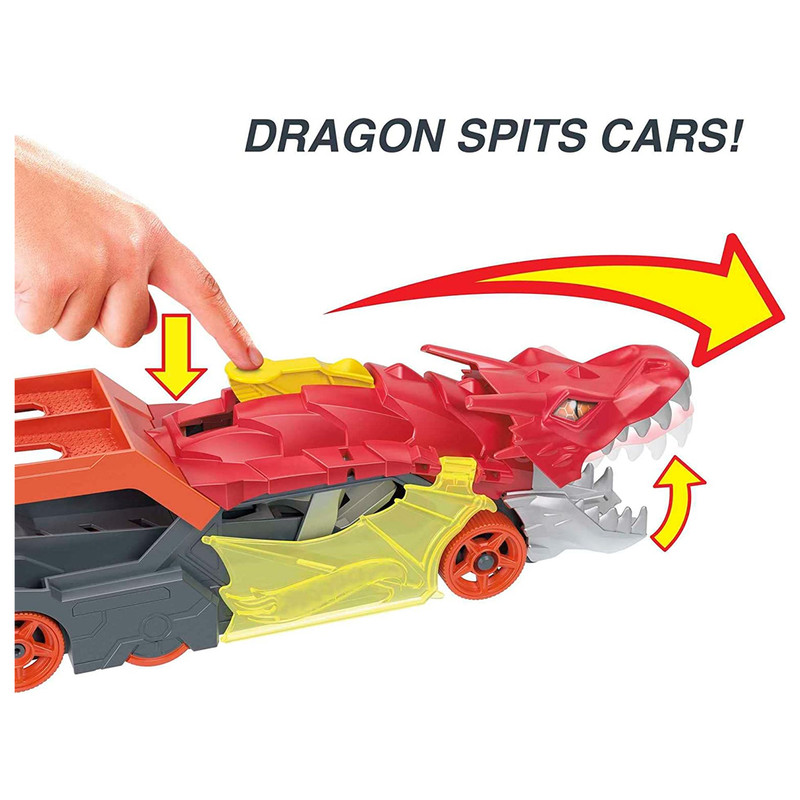 Foto 3 | Pista Hot Wheels Remolque De Dragón